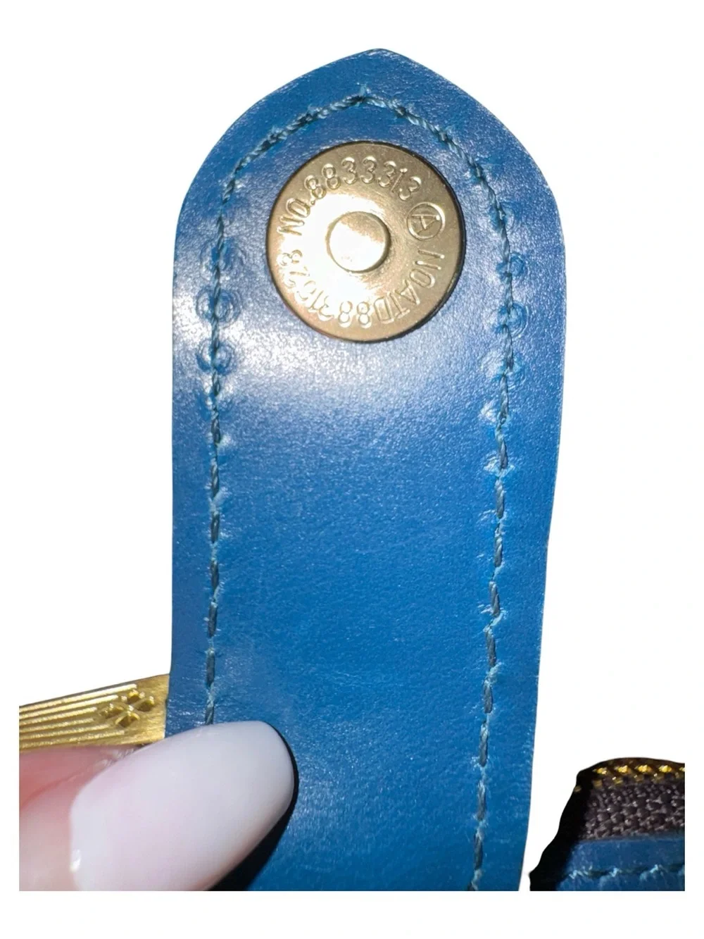 Patricia Nash Cassis Greek Floral Leather Credit Business ID Card Wallet Blue